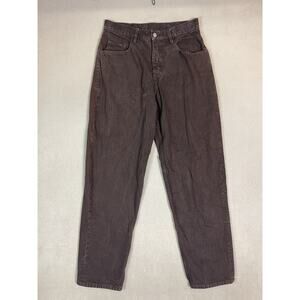 Freshjive Jeans Mens 30 Brown High Rise Skater Baggy Relaxed Straight Leg Denim